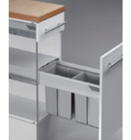 WESCO - Pull Out Bin 400 (1 x 20L) + (1 x 10L)