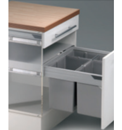 WESCO - Pull Out Bin 600 (2 X 20L) + (1 x 10L)
