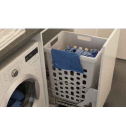 Laundry Basket Pull Out - 400 Tray Deck 1 X 48L