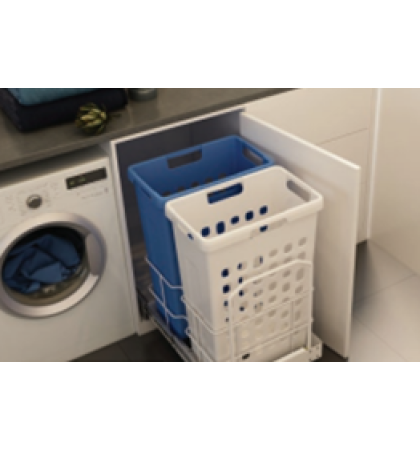 Laundry Basket Hand Pull - 450 Tray Deck 2 X 35L