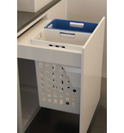 Laundry Basket - 600 Drop Down 2 X 35L