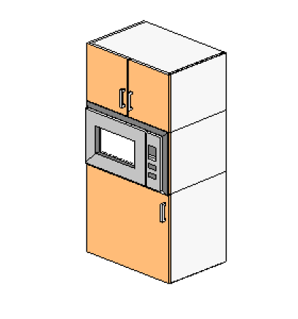 3 Part Appliance Cabinet - Door Base