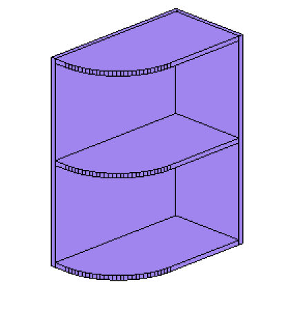 Base Angled Open End Cabinet 
