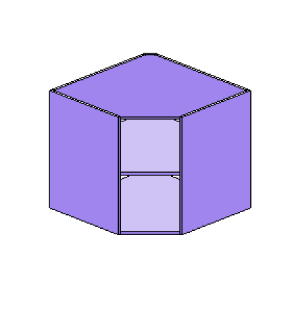 Base Open Angled Corner - Door Material