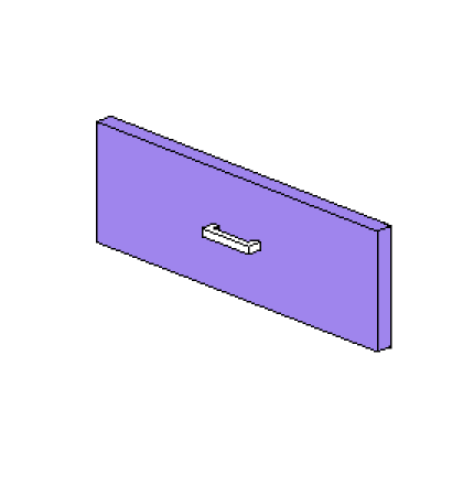 Base Drawer Face - Cutlery Drawer