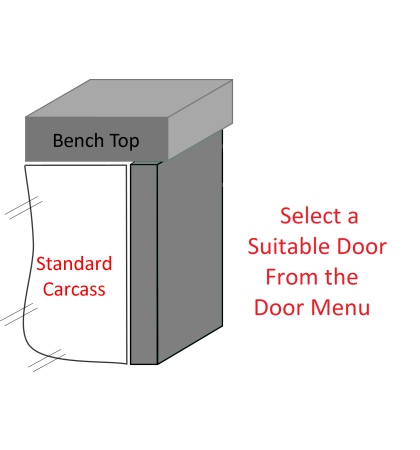 - Standard (STD) - Suit Handles or J Pull Doors