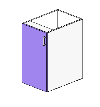 Base Cabinet 1 Door Hinged Left