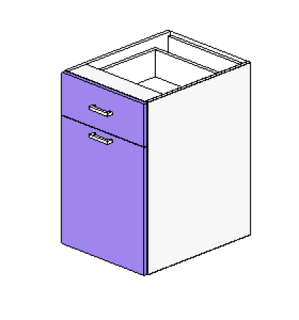 Base Pull Out Bin + 25% Top Drawer