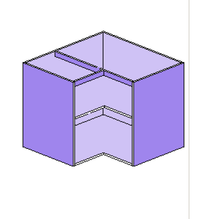 Base Corner  No Doors - Door Material