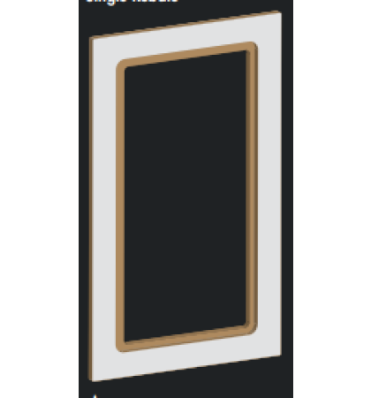 1.Standard Glass Framed Door (527) - 1 Pane