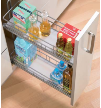 Pull Out Spice Rack 200 - Door attached