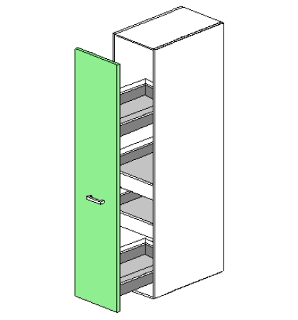 Tall Pull Out Pantry 600