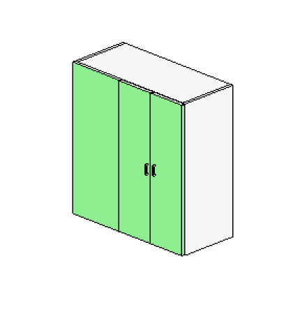 Tall Walk In Pantry Blocked Left with 2 Doors