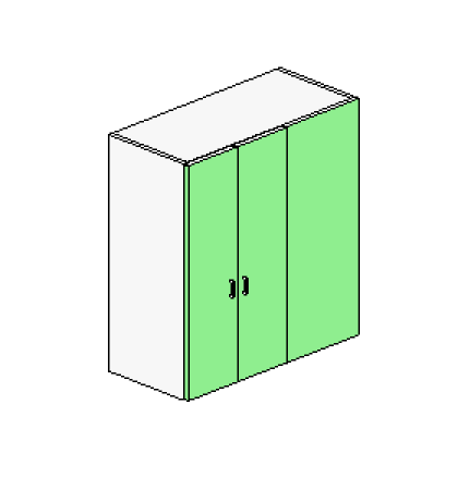 Tall Walk In Pantry Blocked Right with 2 Doors