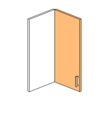 Wall Bi-Fold Door Only - Hinged Left