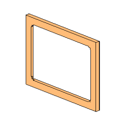 Wall Cabinet - Microwave Frame