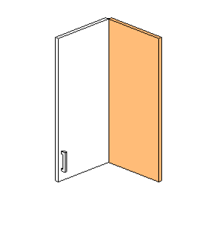 Wall Corner Door Only - Hinged Right