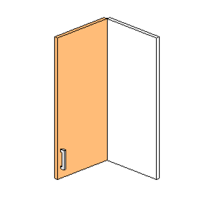 Wall Bi-Fold Door Only - Hinged Right
