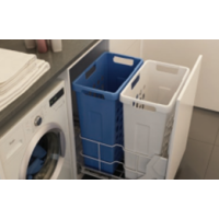 Laundry Basket Pull Out - 450 Tray Deck 2 X 35L