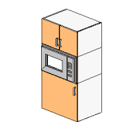 3 Part Appliance Cabinet - Door Base
