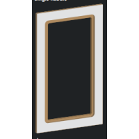 1.Standard Glass Framed Door (527) - 1 Pane