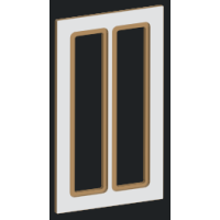 1.Standard Glass Framed Door (527) - Multi Vertical Pane