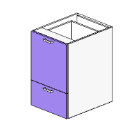 Base Pull Out Bin + 33% Bottom Drawer